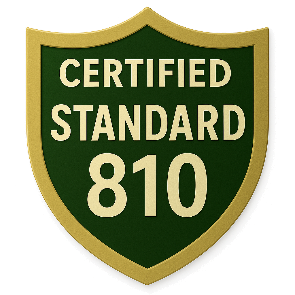 Certified MIL-STD-810