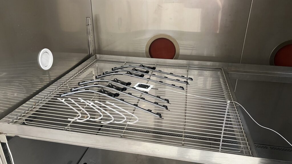 Testing of interior components