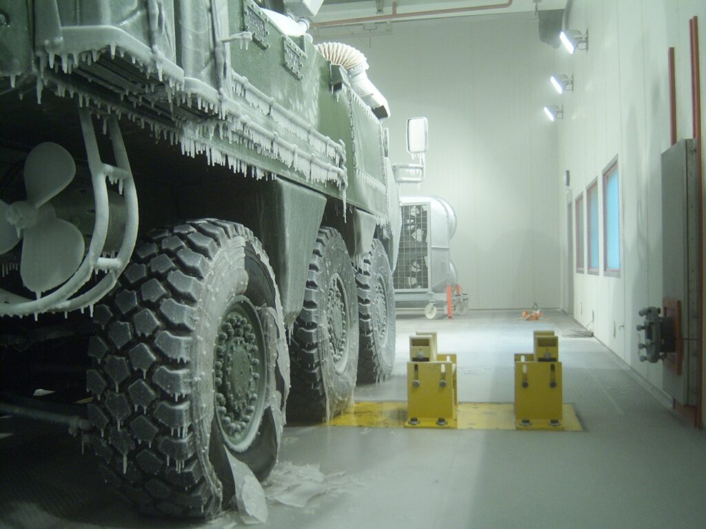 Climatic tests of military equipment