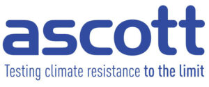 Ascott logo plus strap blue